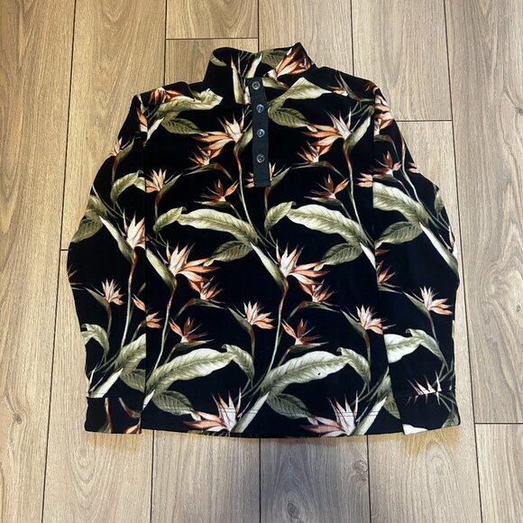 Tommy Bahama Fleeced Quarter Button Up - Picture 1 of 1